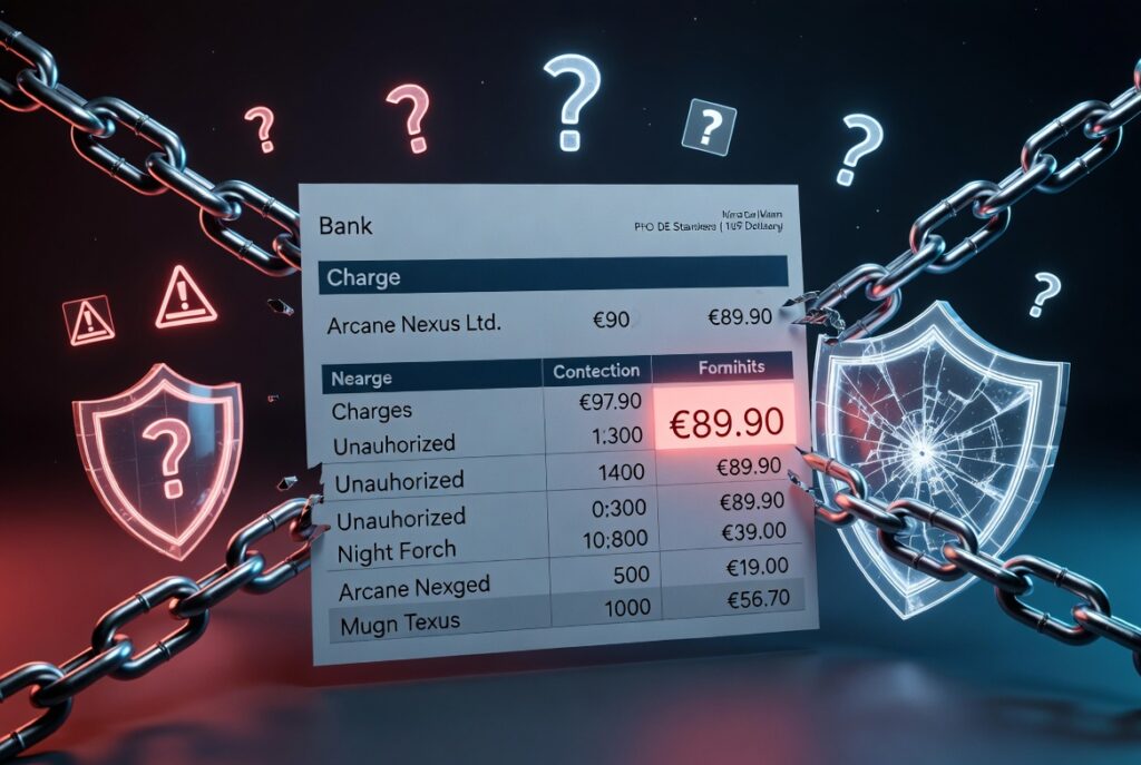 Unberechtigte Abbuchungen und Gutschriften von Arcane Nexus Ltd