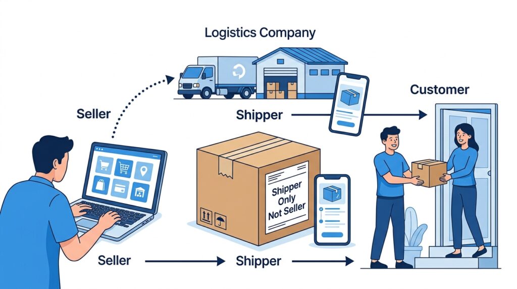 Was bedeutet „Shipper Only Not Seller“ genau